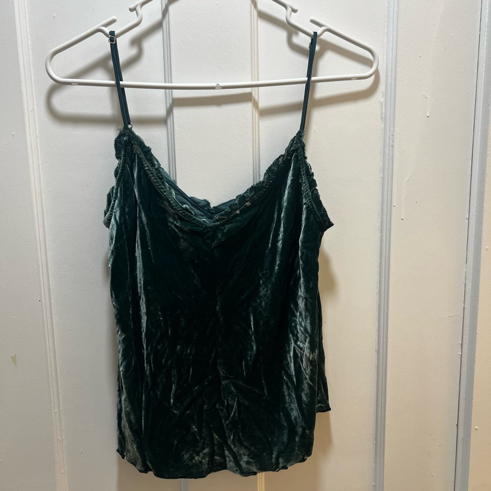 Wilfred Dark Green Velvet Camisole